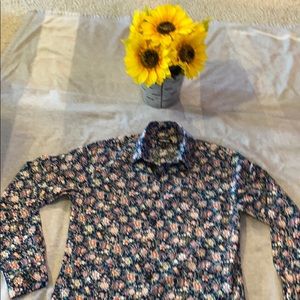 Men’s flower button up shirt